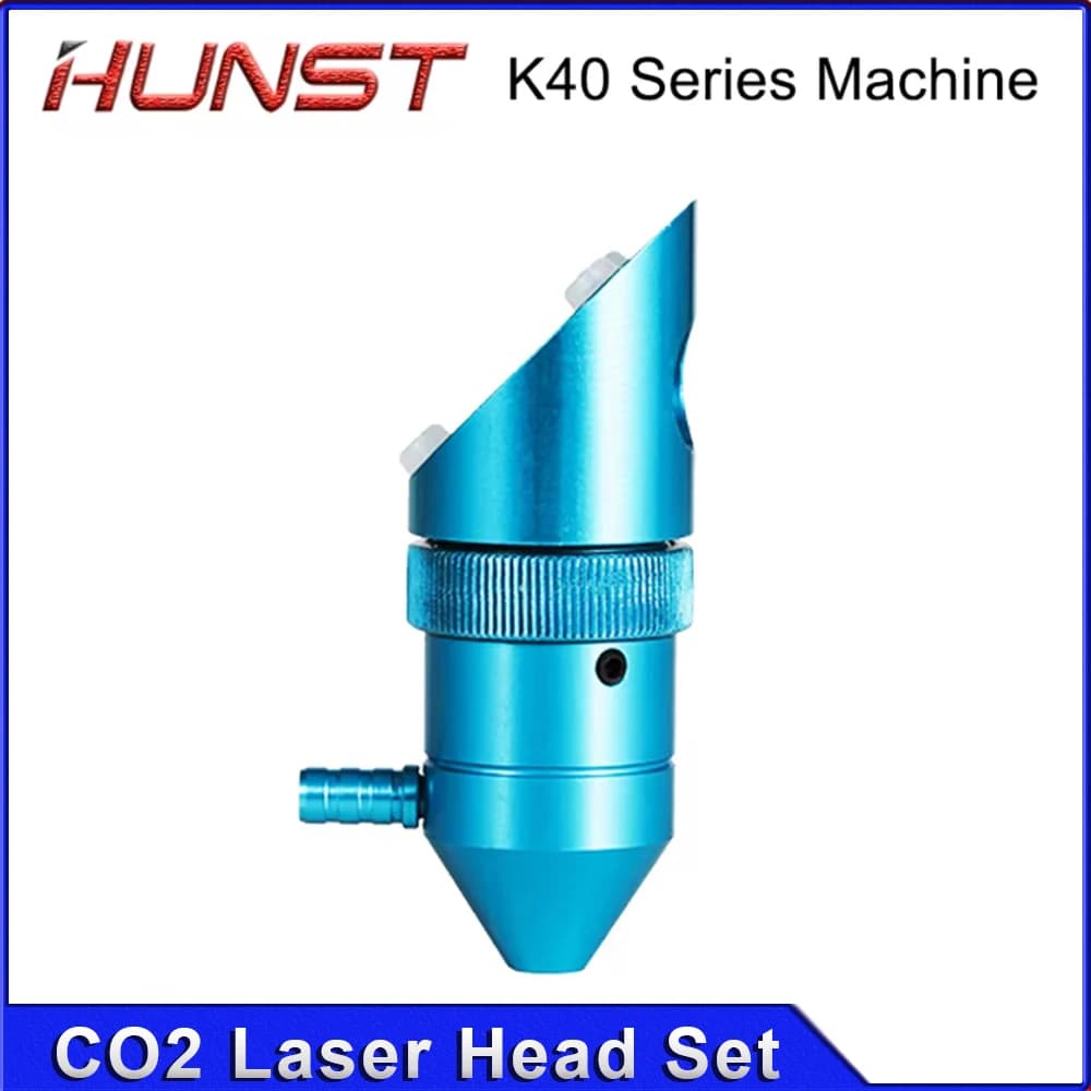 Testa Laser CO2 HUNST per Macchina da Incisione e Taglio Laser Serie K40, Diametro Lente: 12/16/18mm, FL38.1/25.4/50.8mm, Specchio 20mm