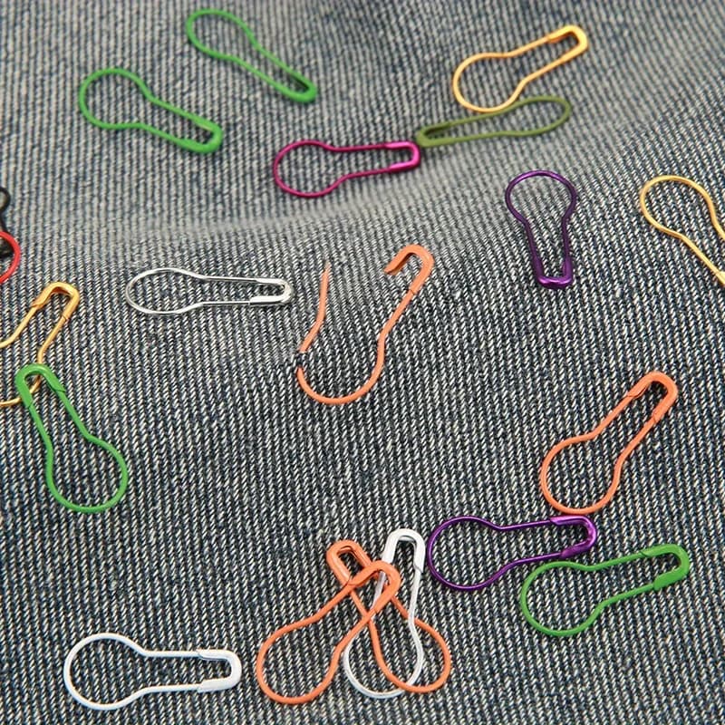 100/500 Pezzi Spille a Forma di Zucca in Metallo, Spille di Sicurezza, Marcatori per Cucito Fai da Te, Ganci per Uncinetto, Clip per Aghi, Strumenti per Cucito