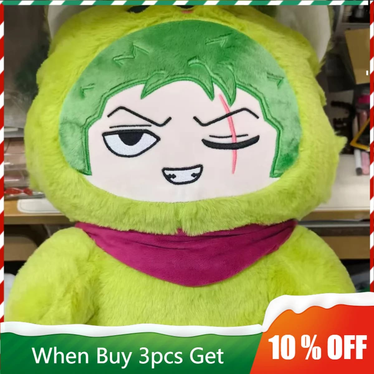 Big One Piece Cat Ear Series Large Plush Pillow Luffy Sanji Nami Sabo Anime Character Cushion Soft Sofa Bed Decor Gift Toys