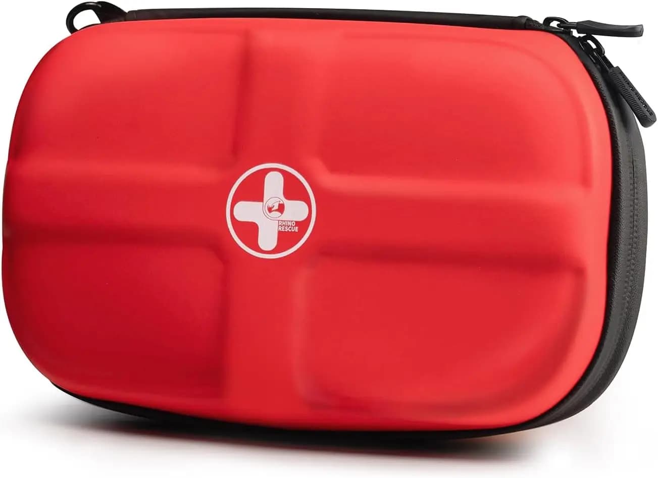 Kit di Pronto Soccorso Impermeabile per Escursionismo, Viaggi, Campeggio, Auto e Casa - Custodia Compatta Rossa in EVA