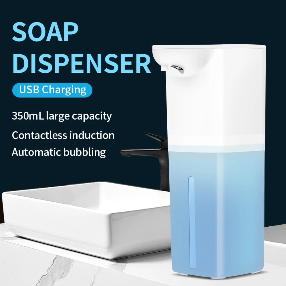Dispenser automatico di sapone Dispenser per lavaggio a mano ricaricabile tramite USB Dispenser di sapone liquido a induzione in schiuma Lavamani senza contatto