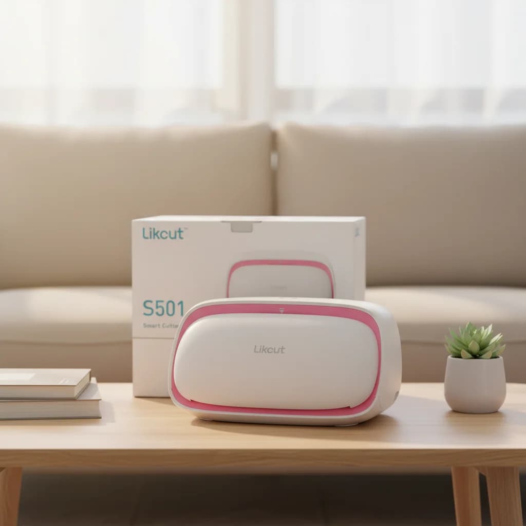 Prodotto di successo: Plotter da taglio portatile Likcut S501 da 135 mm con Bluetooth per vinile e adesivi termoadesivi, alternativa a Cricut