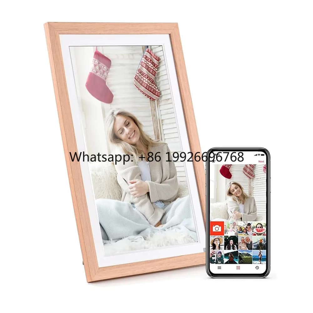 FHD IPS 32GB Smart Large Touch Screen Acrylic Digital Photo Frame 15.6inch WiFi MP3 Share Photos & Videos