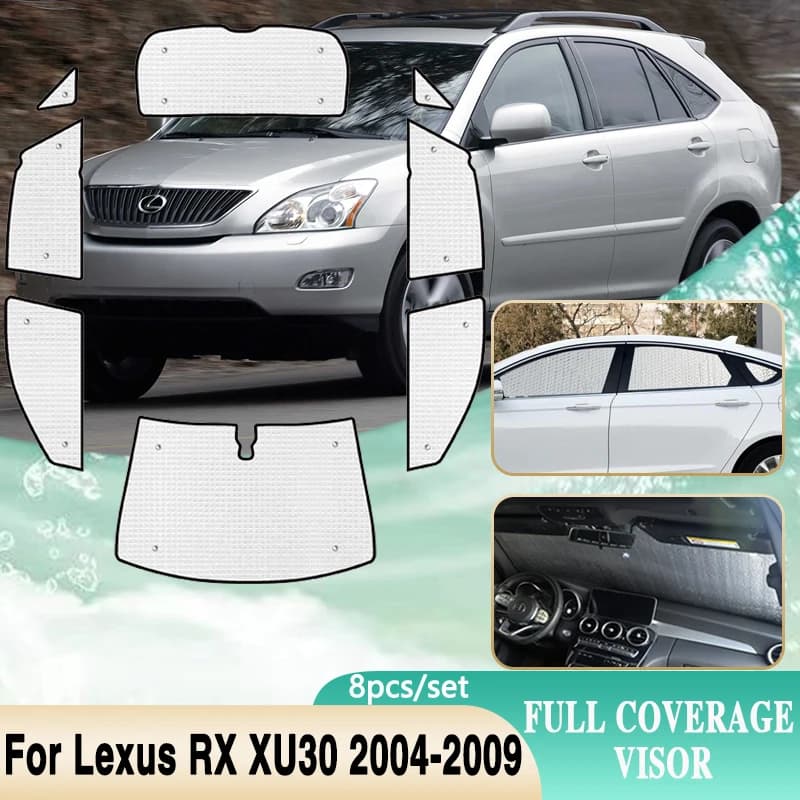 Parasole a copertura totale per Lexus RX350 Toyota Harrier XU30 RX 2004 ~ 2009 parabrezza Windows visiera di protezione solare accessori per auto
