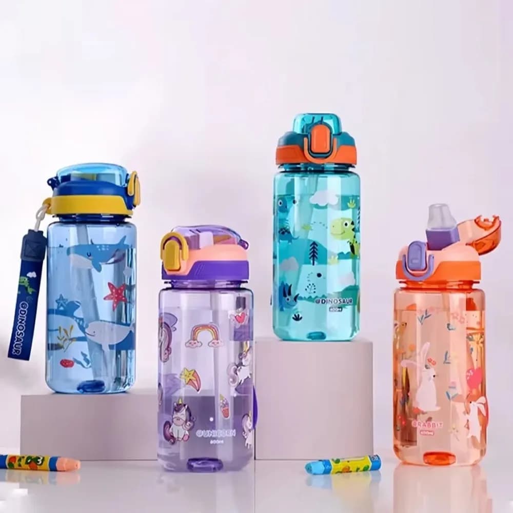 600 ml/20 ounces silicone spout for children with straw
