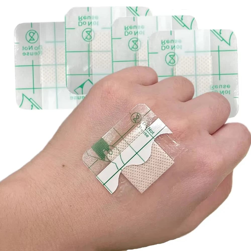 Set da 50 Cerotti Trasparenti in PU Impermeabili per Primo Soccorso, Adesivi per Ferite, Bende Adesive Woundplast