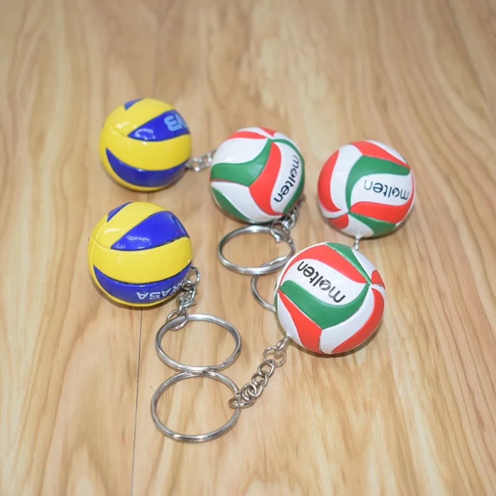 Moda PVC Pallavolo Portachiavi Ornamenti Affari Pallavolo Regali Beach Ball Sport Per Giocatori Uomini Donne Portachiavi Regalo 2025