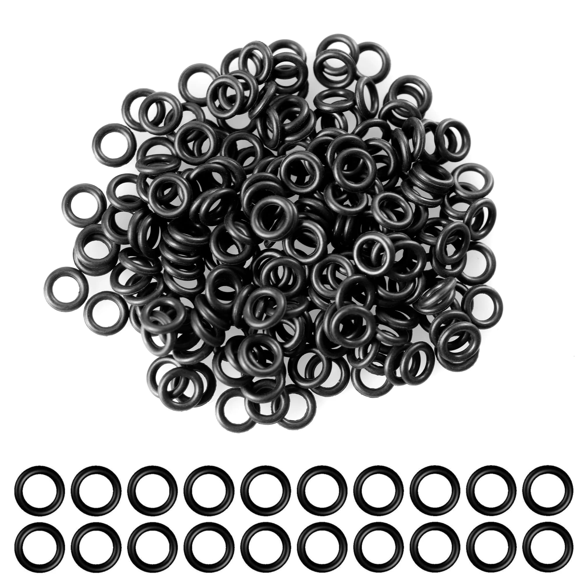 CyeeLife 200PCS Punta per freccette O-ring in gomma Guarnizione nera Occhielli per rondelle Accessori per freccette professionali