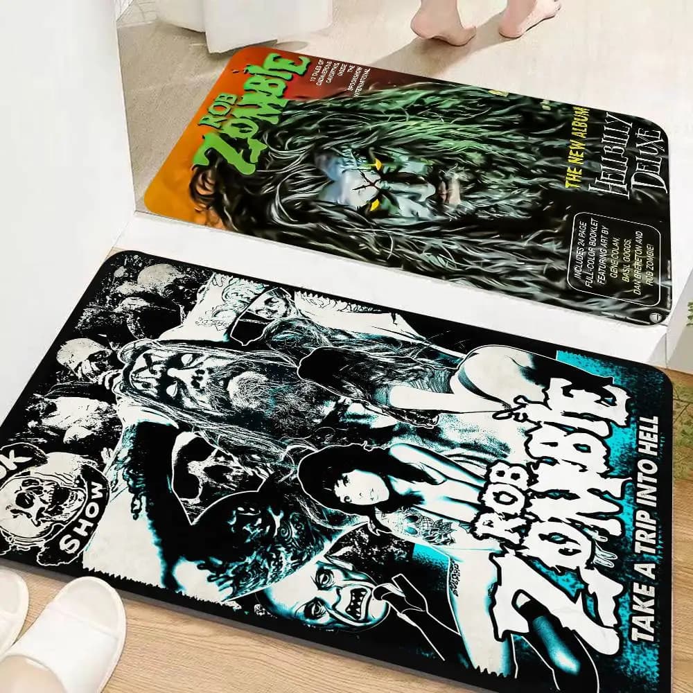 Tappetino per pavimento Rob Zombie in stile INS, tappetino morbido per camera da letto, tappetino per lavanderia, tappeti domestici antiscivolo