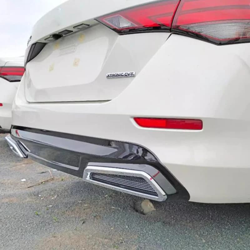 Per Nissan Sentra Sylphy 2020-2024 Anno Diffusore Posteriore Paraurti Labbra Spoiler Splitter Body Kit Accessori, Nero Lucido