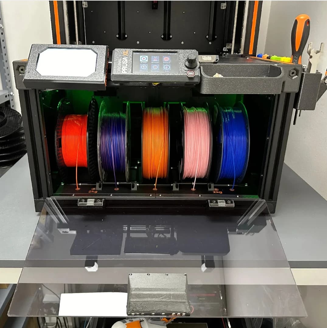 Prusa XL 3D Printer Filament Drybox Hardware Kit with LED Upgrade Moisture-Proof Filament Storage Solution for Prusa XL