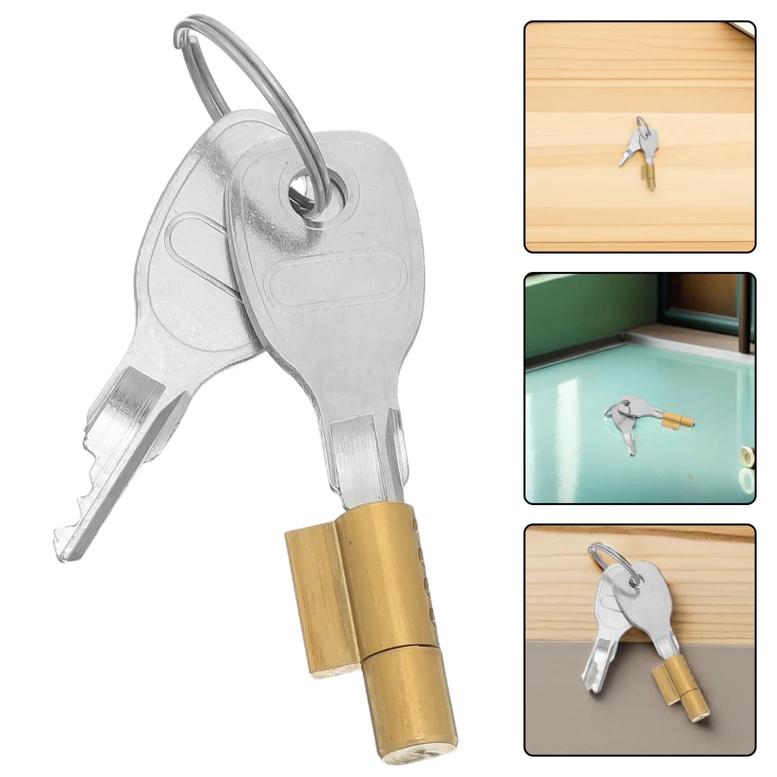 Dark Lock Glass Cabinet Lock Concealed Metal Showcase Cylinder Ideal for Jewelry Retail Museum Display Security