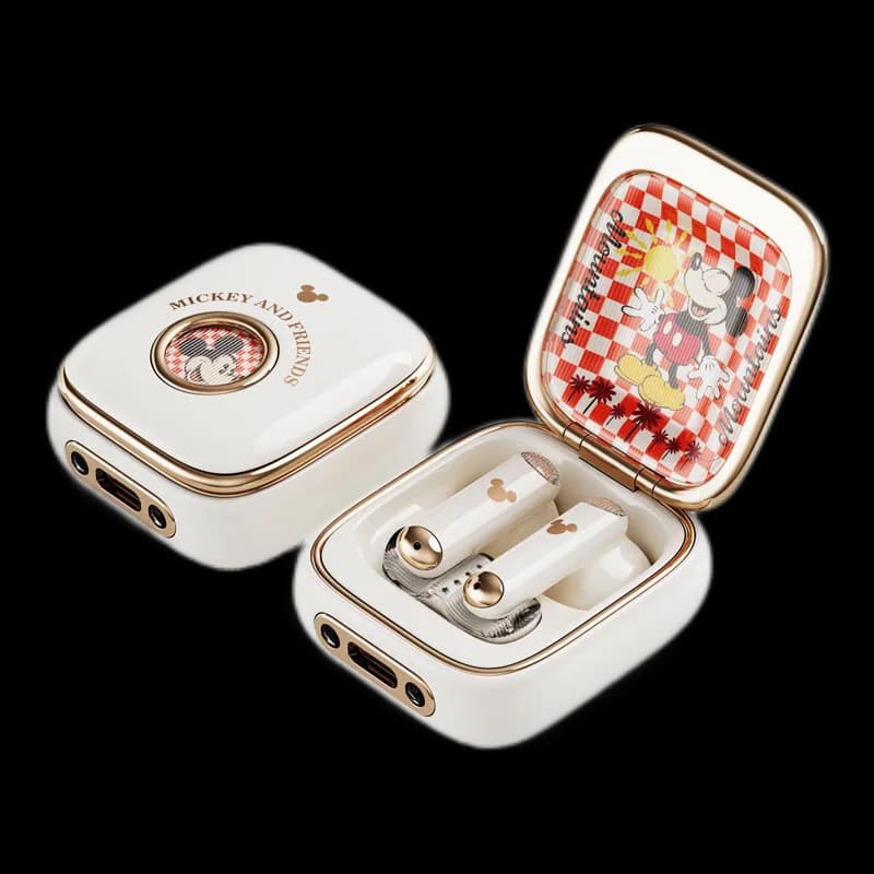 New Mickey Q7 Earbuds Space Capsule HIFI Sound Wireless Earphones Bluetooth in-ear Sports Headset Noise Reduction Long Standby