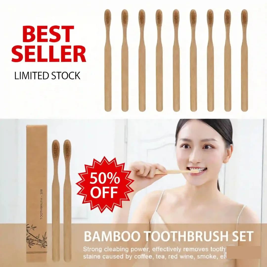 30 spazzolini da denti usa e getta in bambù, con setole morbide al carbone di bambù, ecologici e naturali, per la pulizia orale domestica.