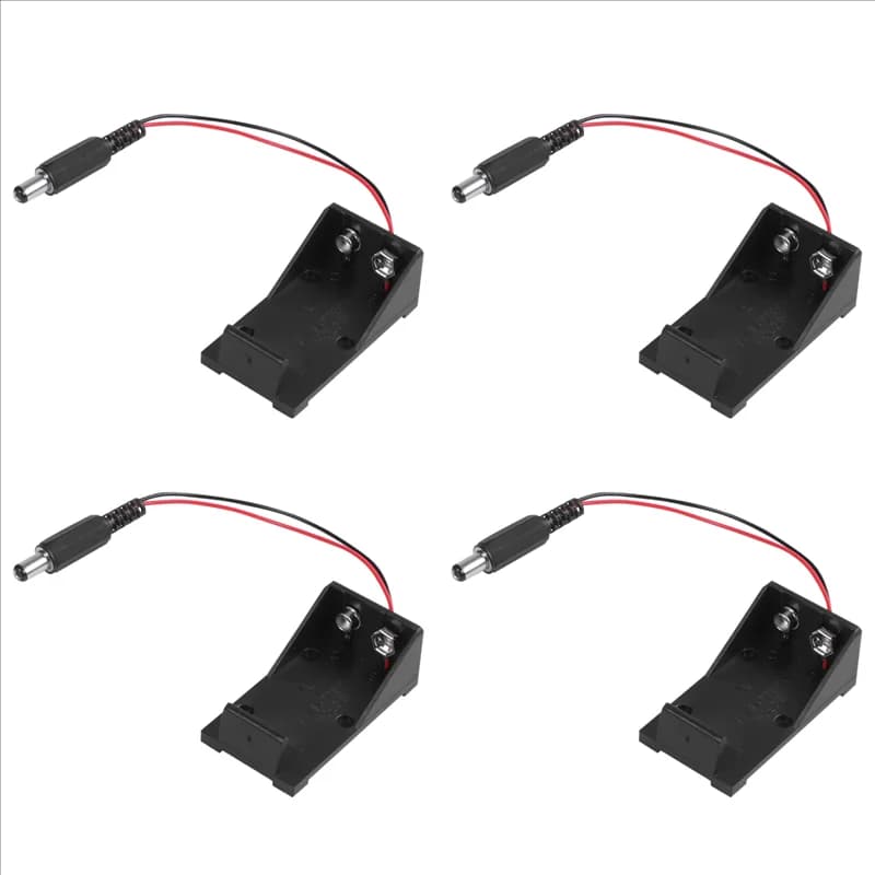 Y43A-4X 9 V Volt 5.5X2.1 Battery Pack for Arduino breadboard power supply