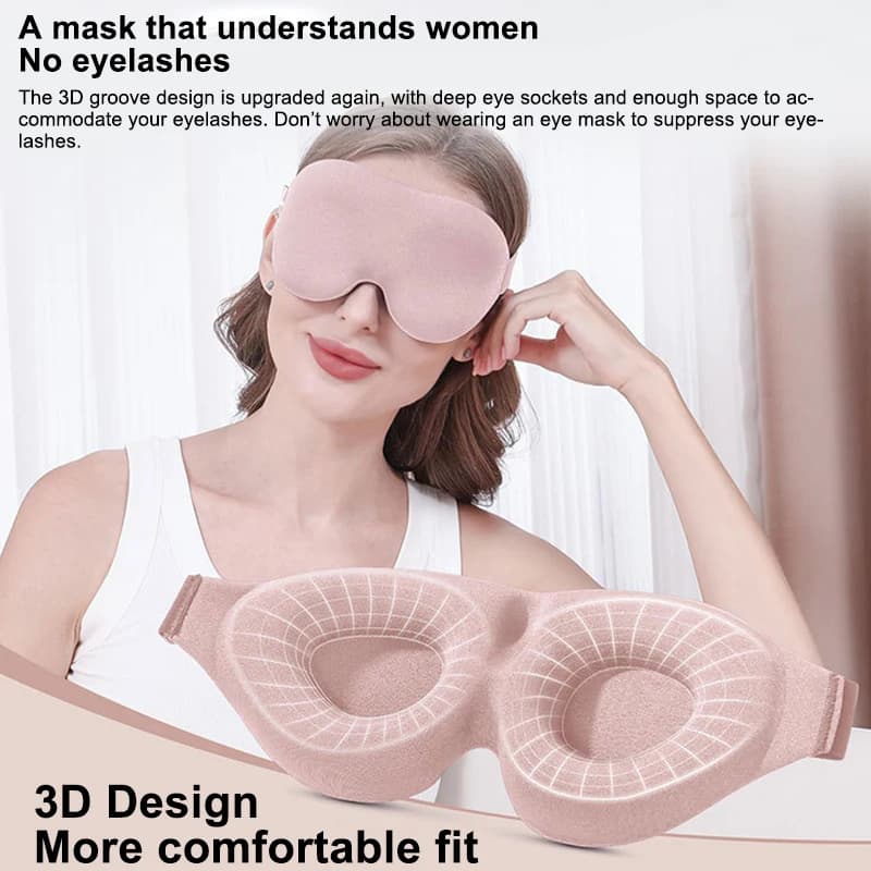 1Pc 3D Eye Mask for Sleeping Unisex Soft Weariness Sollievo Benda Cover for Natural Eye Sleeping Blind for Eyes Skin Care Tool