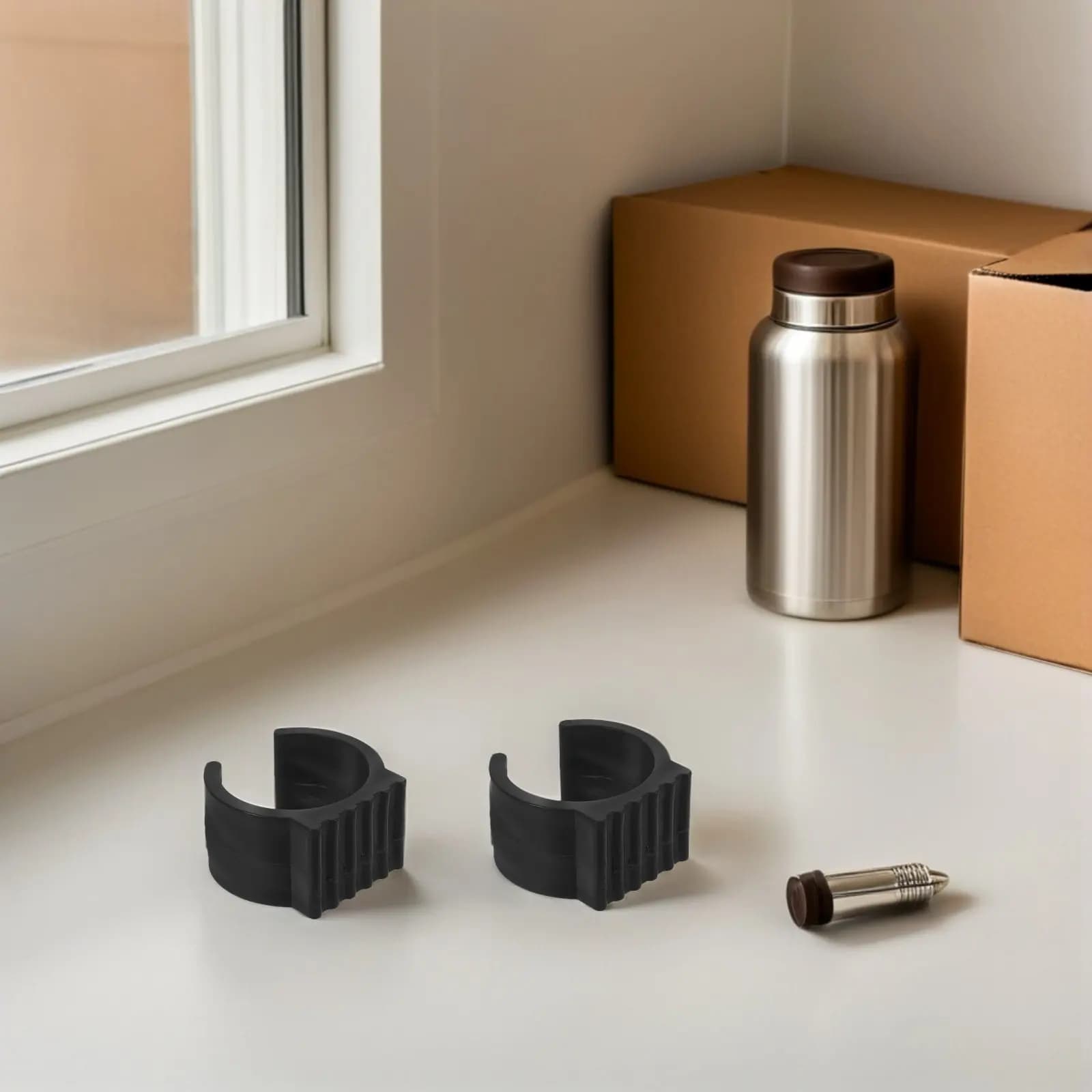 20 Pezzi Coprigambe a U per Supporti per Amache, Diametro 38-42mm, Protezioni Antiscivolo in Vinile per Gambe di Mobili e Poggiapiedi