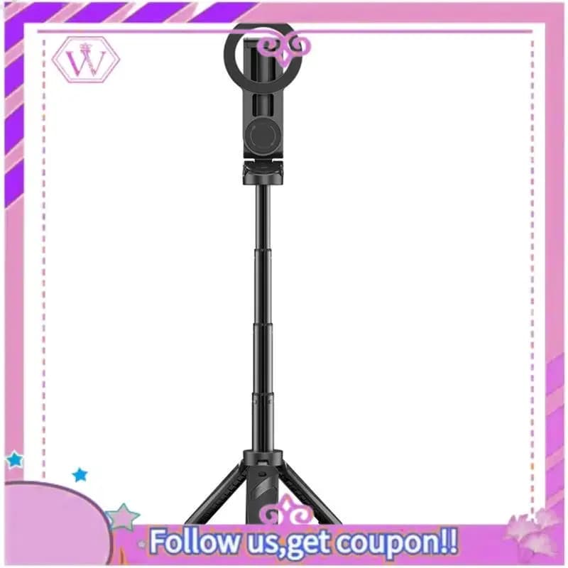 ABSL-New JJ03 Treppiede Magnetico per Telefono, Impugnatura Wireless per Selfie, Treppiede da Tavolo per iPhone 16 15 14 13 Pro Pro Max