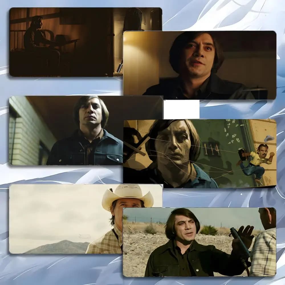 Suspenseful No Country for Old Men-s Mouse Pad Mousepad Large Gaming LockEdge Thickened PC Table Desk Mat