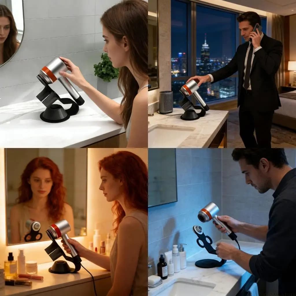 Accessible tool D0AB Free Hair dryer owner that allows quick insertion in any place
