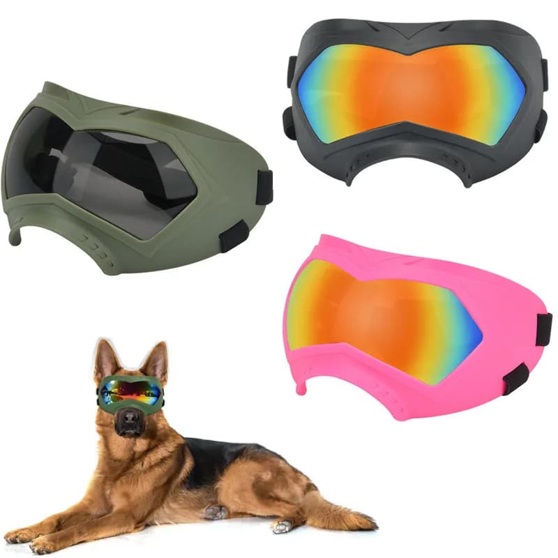 Large Dog Sunglasses Dog Glasses Pet Glasses Adjustable Strap Pet Glasses, Medium Size Dog Glasses Gl