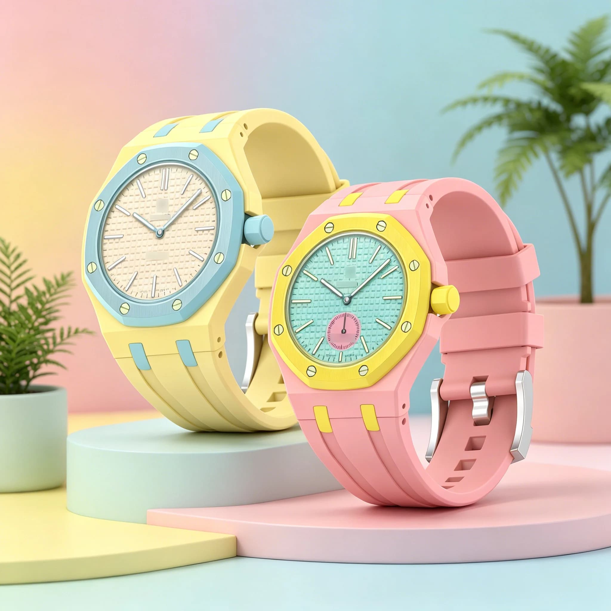 Case+Band for Swatch x AP Royal Pop Pocket Watch Change to Wristwatch Silicone Bracelet Correa All-around Protection Accessories