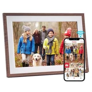 32GB FRAMEO 10.1 Inch Smart WiFi Digital Photo Frame 1280x800 IPS LCD Touch Screen, Auto-Rotate Portrait and Landscape, Built in