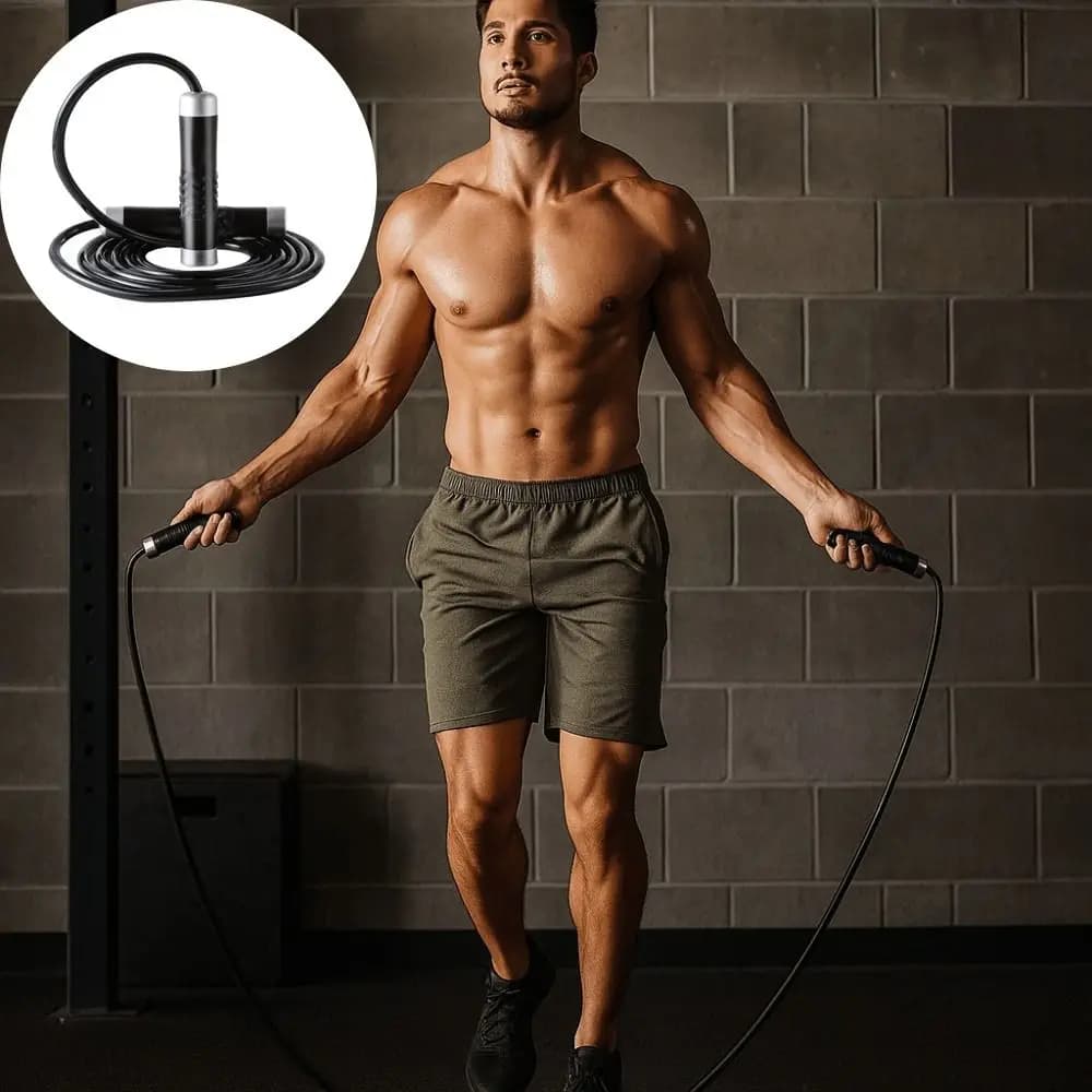 Aluminum Alloy Weight-bearing Jump Rope Ball Bearing Handles Heavy Cable Weighted Jump Rope 300cm Length Speed Skipping Rope