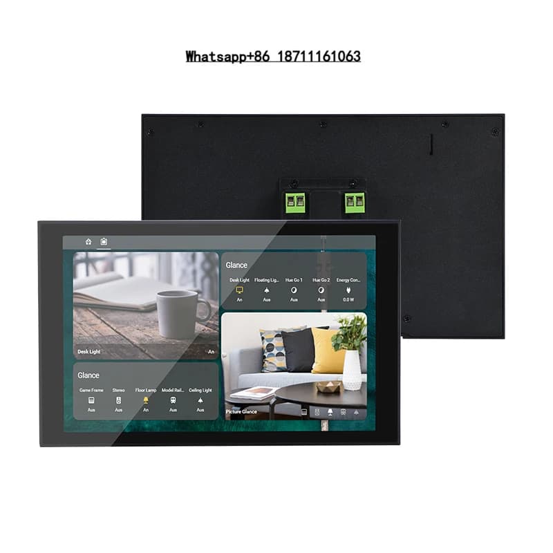 Sunworld YC-SM08M Pannello Touch Screen da 8 Pollici con Sistema di Automazione Domestica WIFI Android Display IPS Presa US/EU per Hotel e Auto