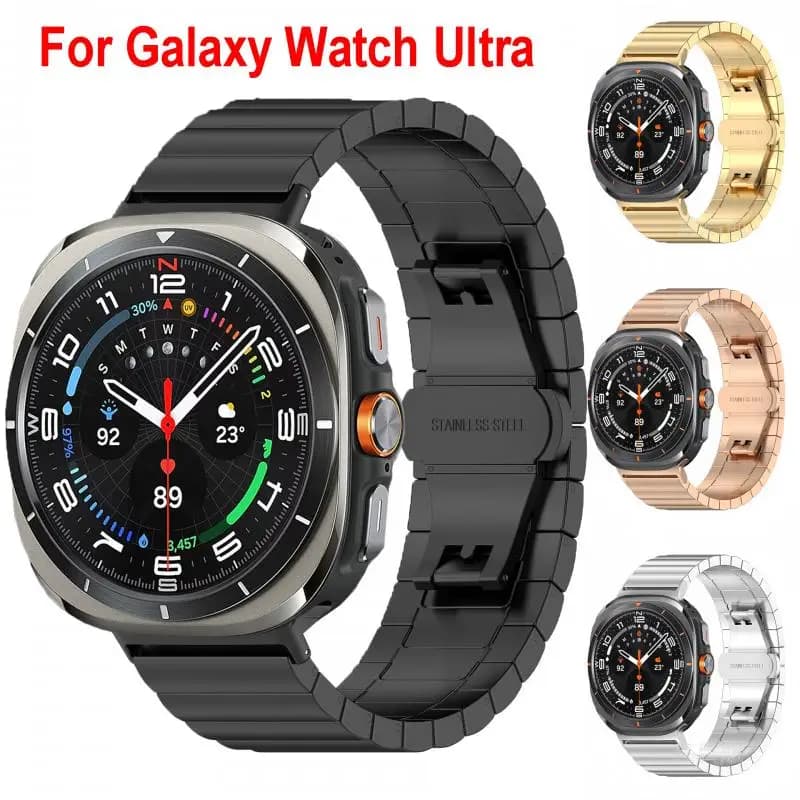 Stainless Steel Strap for Samsung Galaxy Watch Ultra 2025 47mm LTE Band No Gaps Quick Fit Bracelet for SAMSUNG ULTRA 47MM Correa
