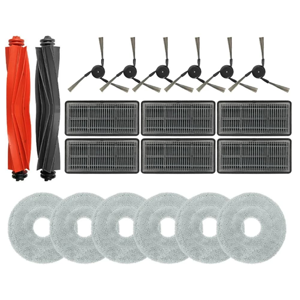 A03V Compatibile con Dreame X40 Pro Ultra: Parti di Ricambio per Aspirapolvere, Spazzola Principale, Spazzola Laterale, Filtro HEPA, Panno per Mop, Accessori