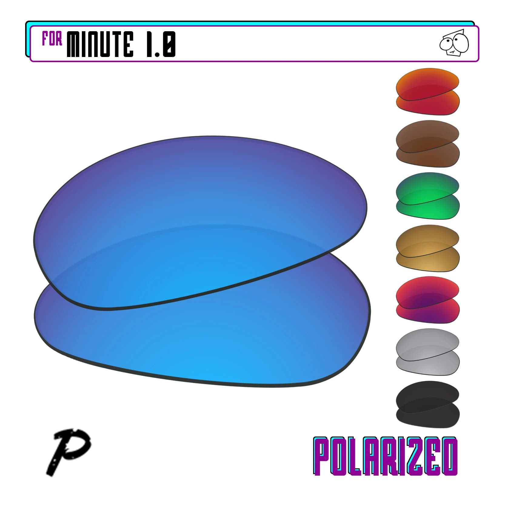 Lenti di ricambio polarizzate EZReplace per - Occhiali da sole Oakley Minute 1.0 - Opzioni multiple