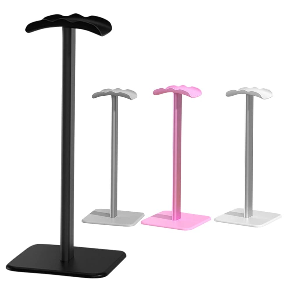Supporto per cuffie Supporto per cuffie da gioco da scrivania antiscivolo Supporto curvo stabile in lega di alluminio Accessori per auricolari per PC Gamer