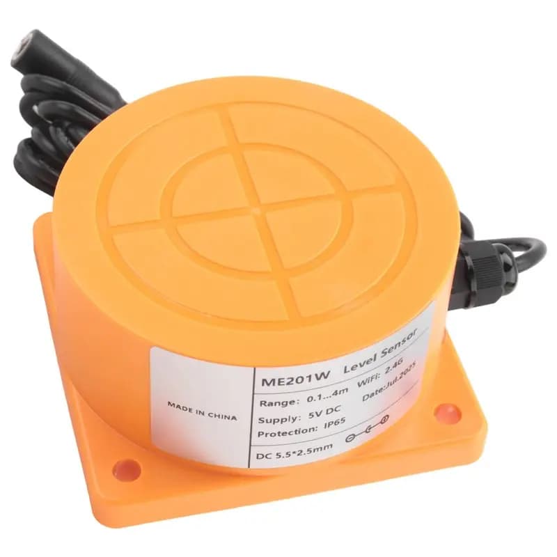 FC-[IANC-AB01] Sensore di Livello dell'Acqua a Ultrasuoni Tuya Smart Wifi con Monitoraggio in Tempo Reale e Controllo tramite App per iOS e Android, Spina EU