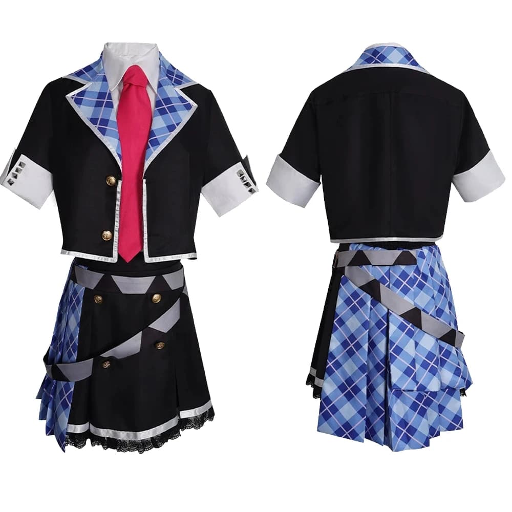 Anime Project Sekai Luka Costume Cosplay Megurine Luka Tartan Dress Uniform Set Quotidiano Halloween Travestimento Performance Wear Ragazze