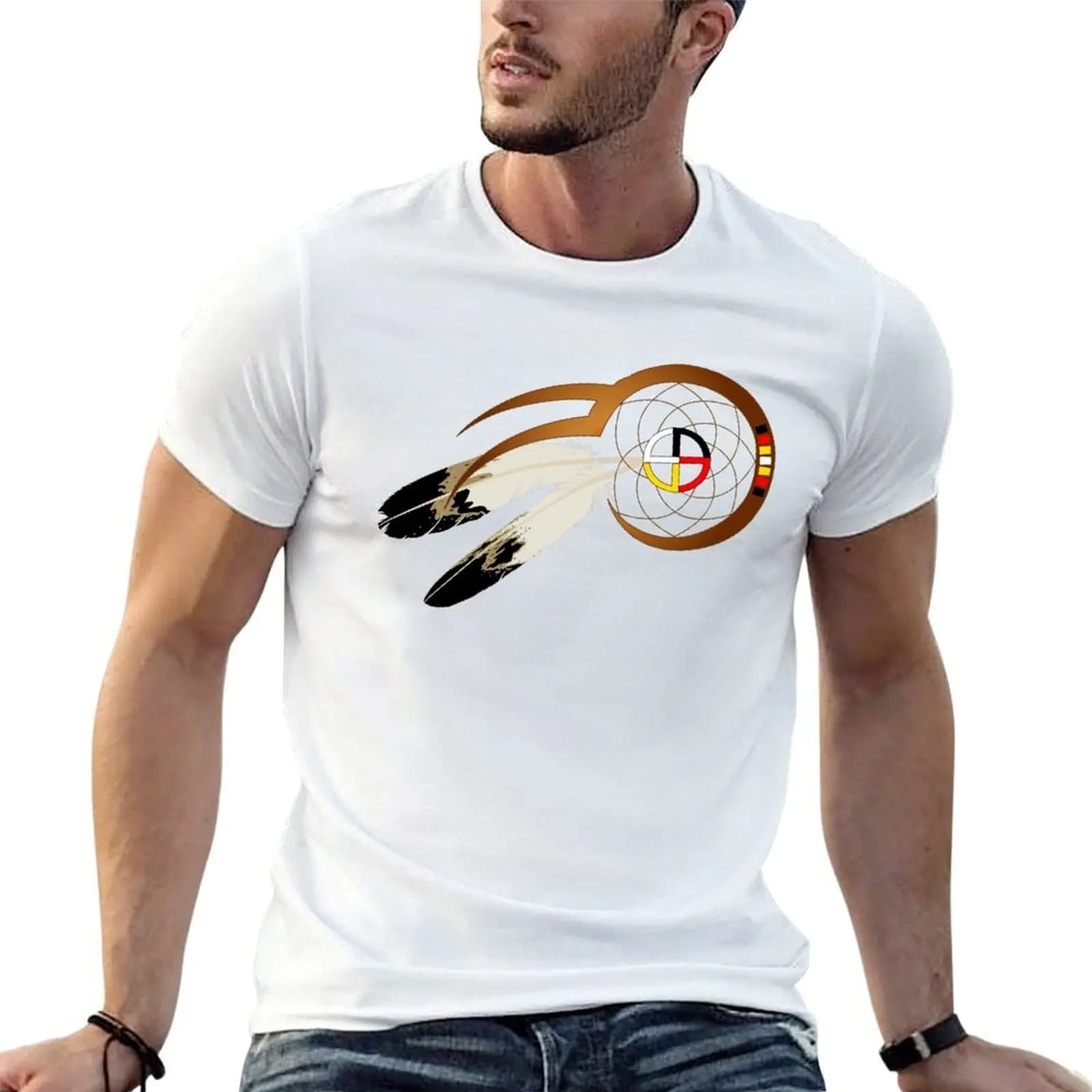 Dream catcher T-Shirt t shirts for man slim fit man tshirt man t shirt cotton T-shirt