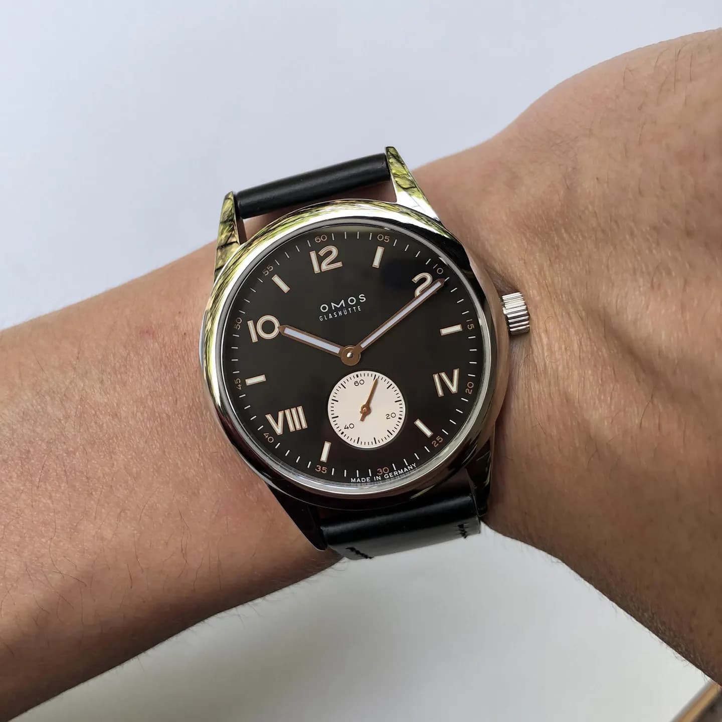 Orologio automatico da uomo di lusso da 38,5 mm con movimento Seagull ST1701, orologio meccanico automatico, cinturino in pelle impermeabile luminoso