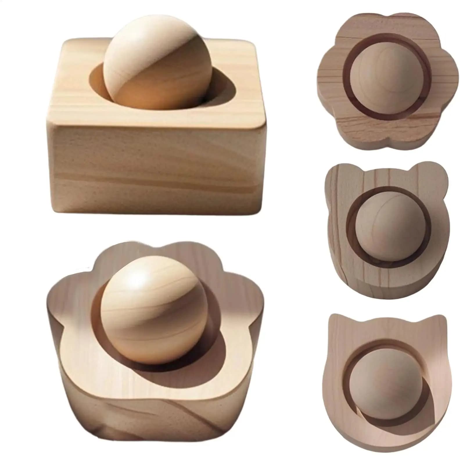 Diffusore di Oli Essenziali in Legno Mini, Carino Diffusore di Fragranze Naturali, Ornamento Aromaterapico Portatile, Decorazione Universale per Auto e Casa