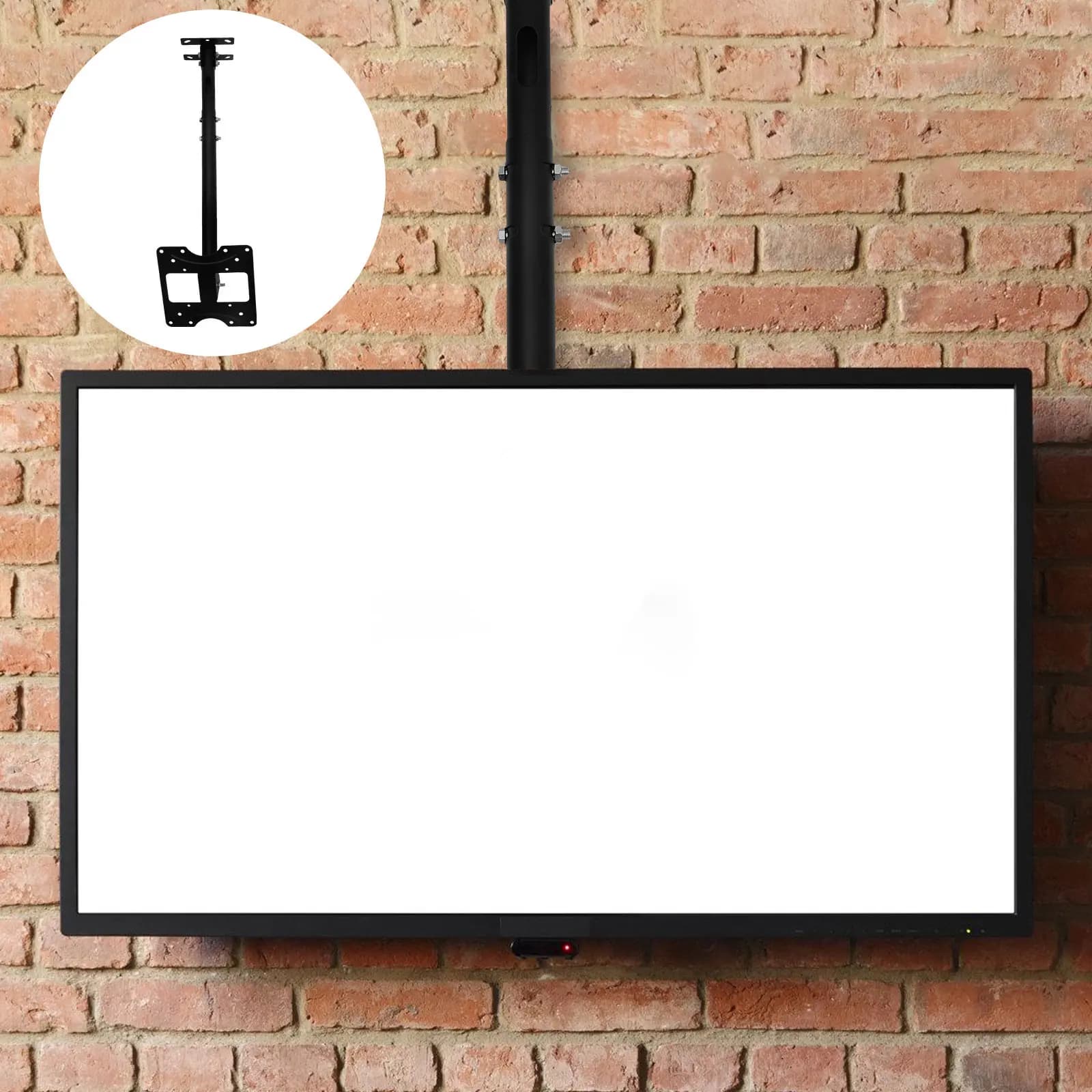 1Pcs TV Hanging Rack 14-42Inch LCD Wall Mount TV Ceiling Bracket Adjustable Rotatable Monitor Stand LCD Monitor Rack