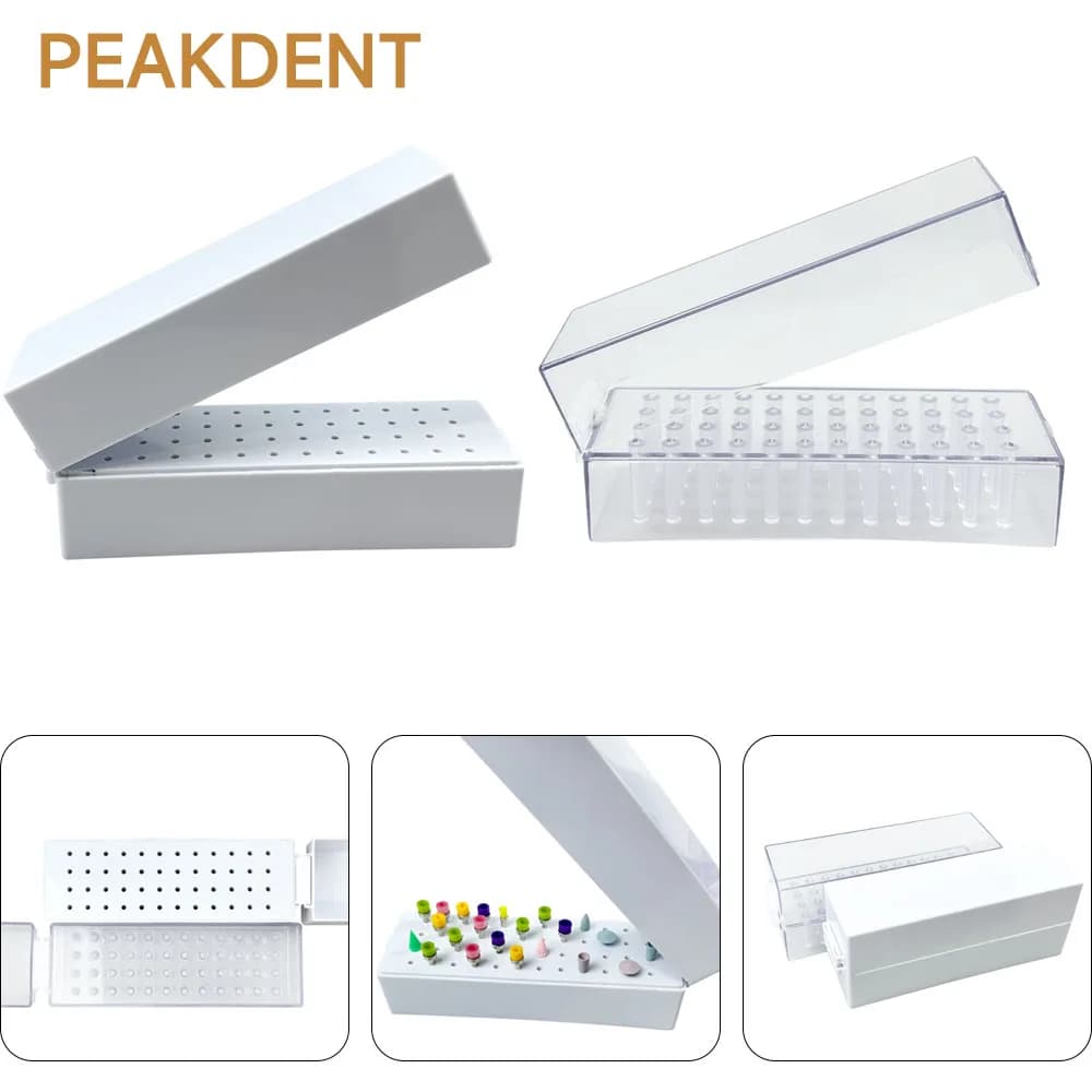 Dental Drill Storage Box Dental Storage Box 48 Hole High Speed Manipula Drill Tip Support Orthodontic Tools Dental Tools