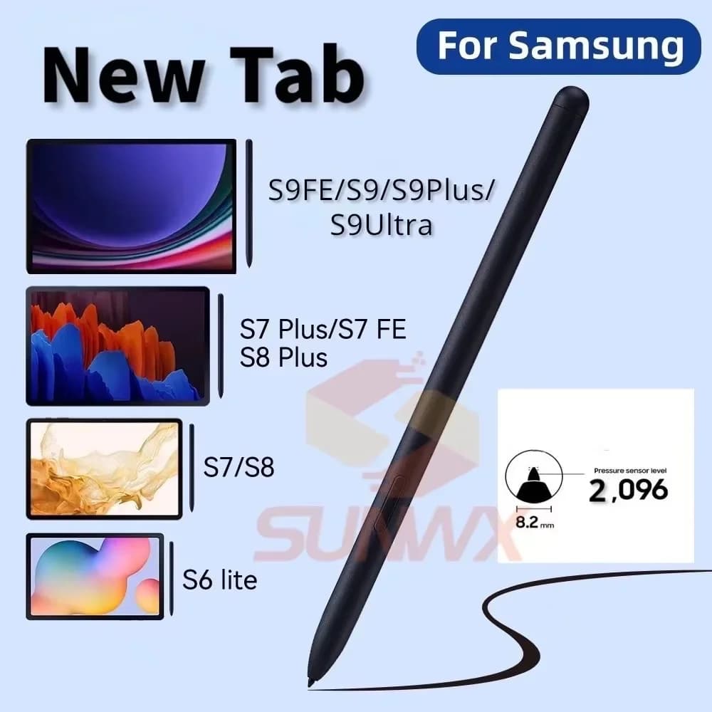 Penna Stilo Touch per Tablet Samsung Galaxy Tab S8 S9 S9FE S7 FE S6 Lite S7+ S8+ Senza Bluetooth