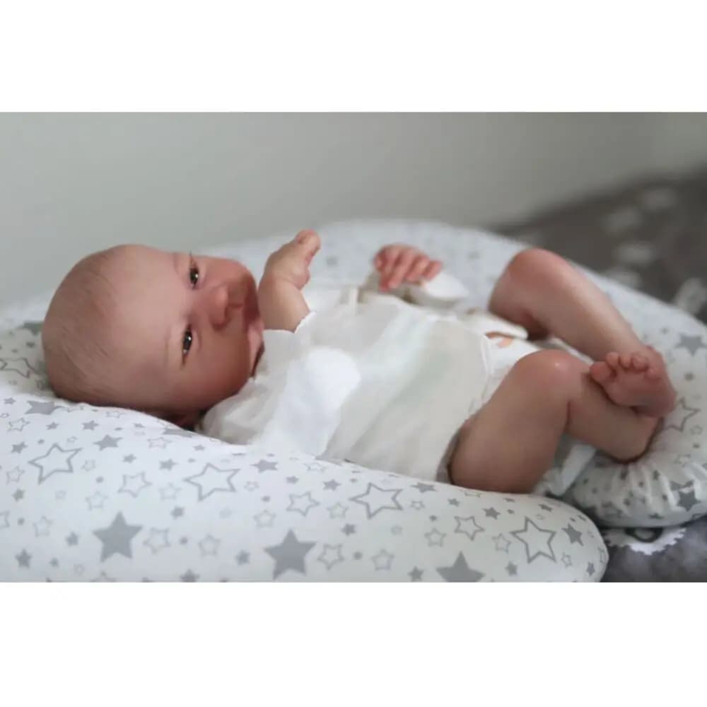 NPK 19 pollici Levi Awake Neonato Reborn Doll Realistica Pelle 3D Vene visibili Realistico dipinto Finito Giocattolo da collezione