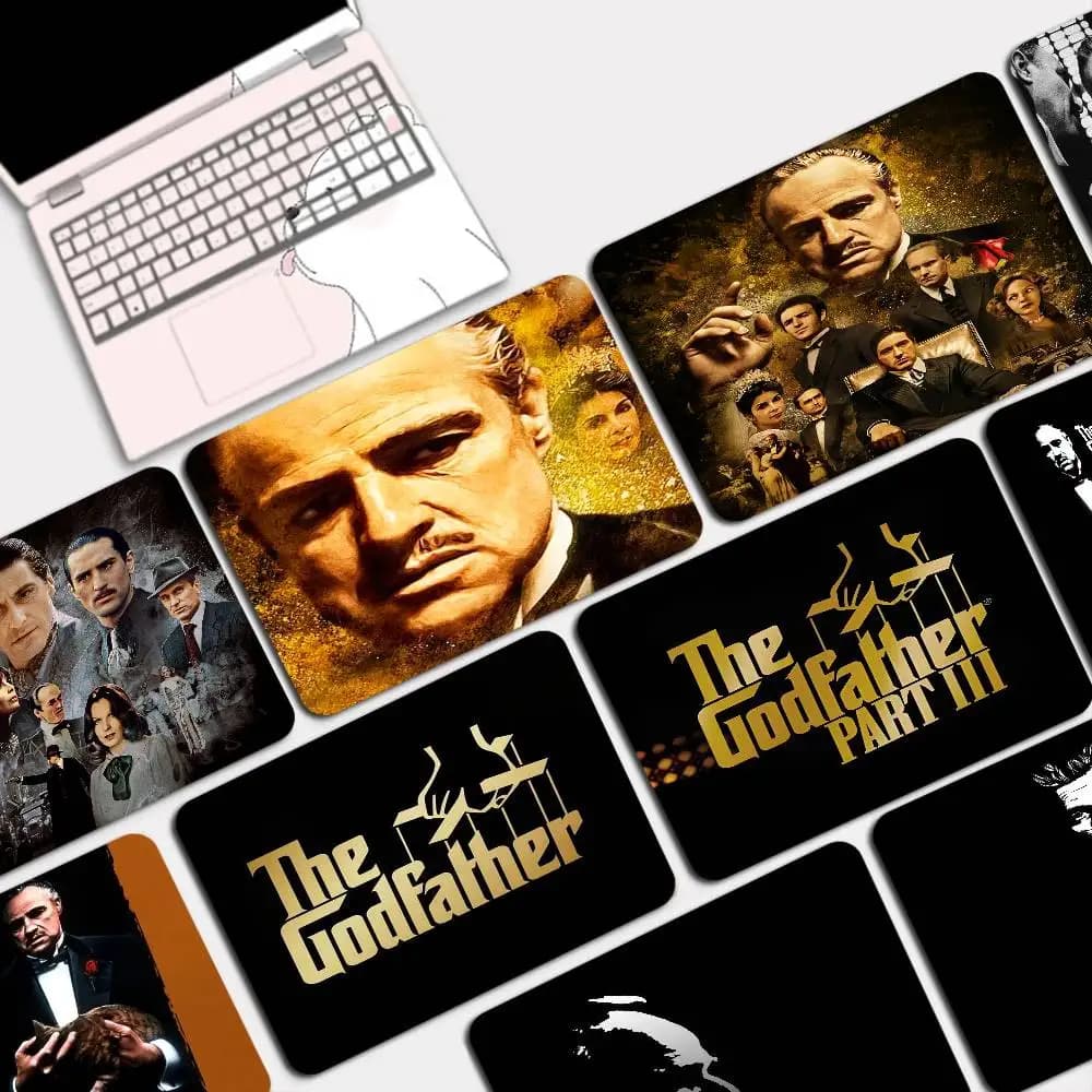 Tappetino per mouse da gioco antiscivolo G-Godfather del film classico, tappetino per tastiera, decorazione, tappetino per mouse, accessori per scrivania da ufficio