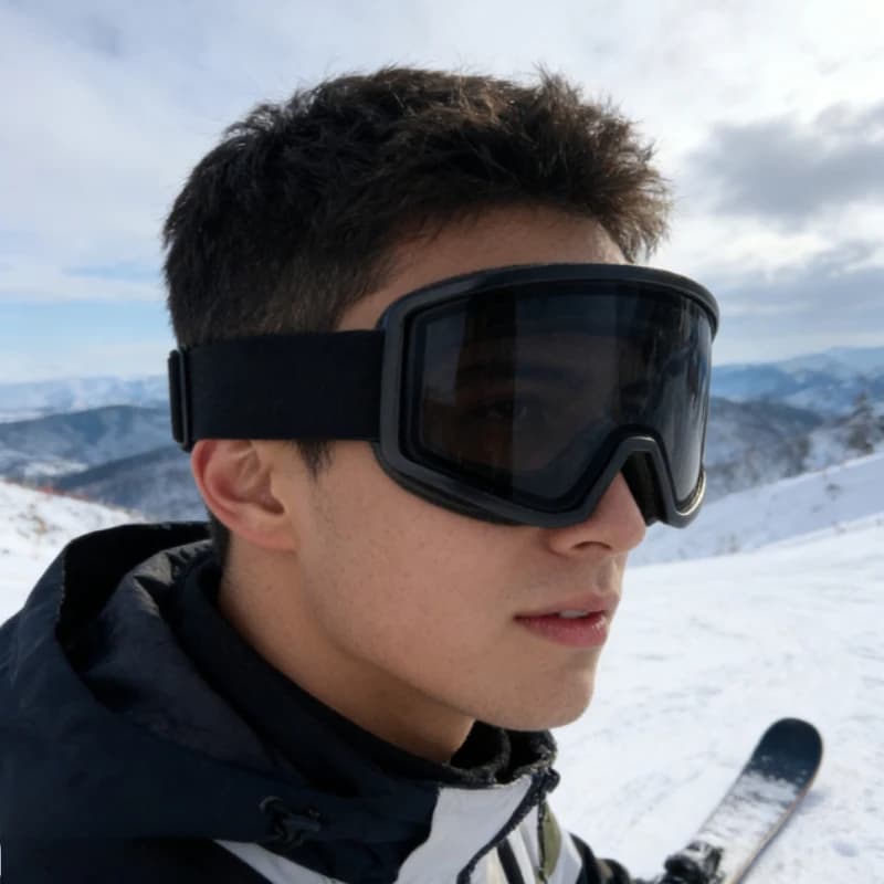 Occhiali da Sci Unisex per Adulti, Doppia Protezione Antiappannamento, Occhiali da Neve per Sci e Snowboard, Occhiali Sportivi per Uomo e Donna, Ciclismo e Moto
