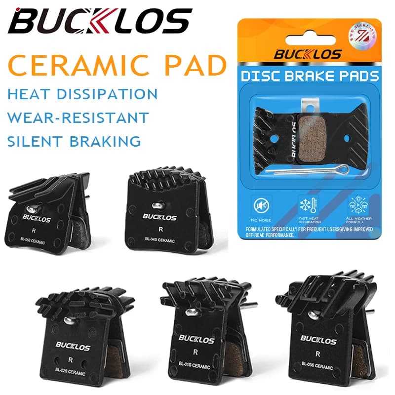 BUCKLOS Bicycle Brake Pad Ceramic Bike Brakes Pad for SHIMANO L05A J05A G05A H03A D02S N03A NUTT Heat Dissipation Bicycle Pad