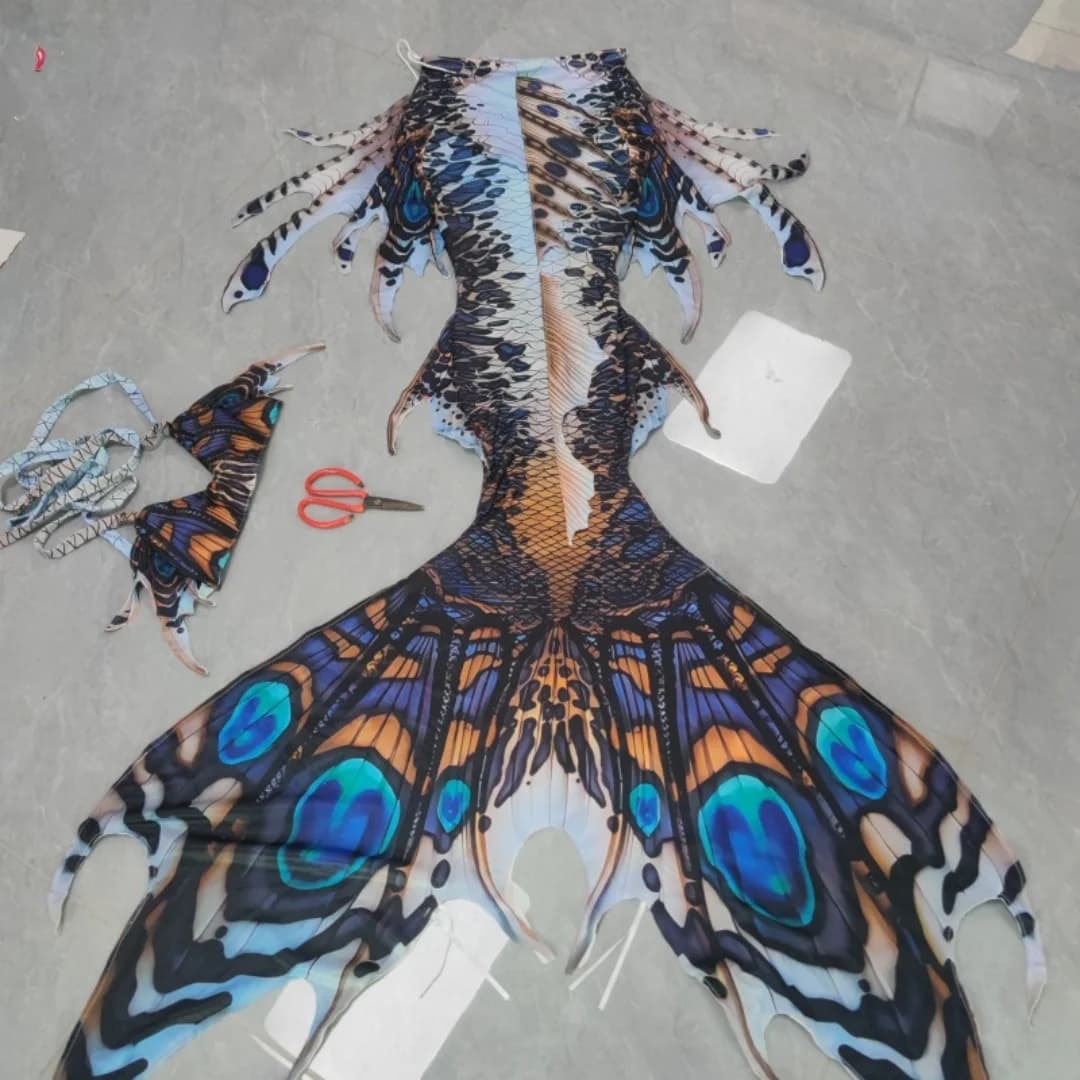 New Original Multicolor Mermaid Costume, for Aquarium Shows, Made to Measure