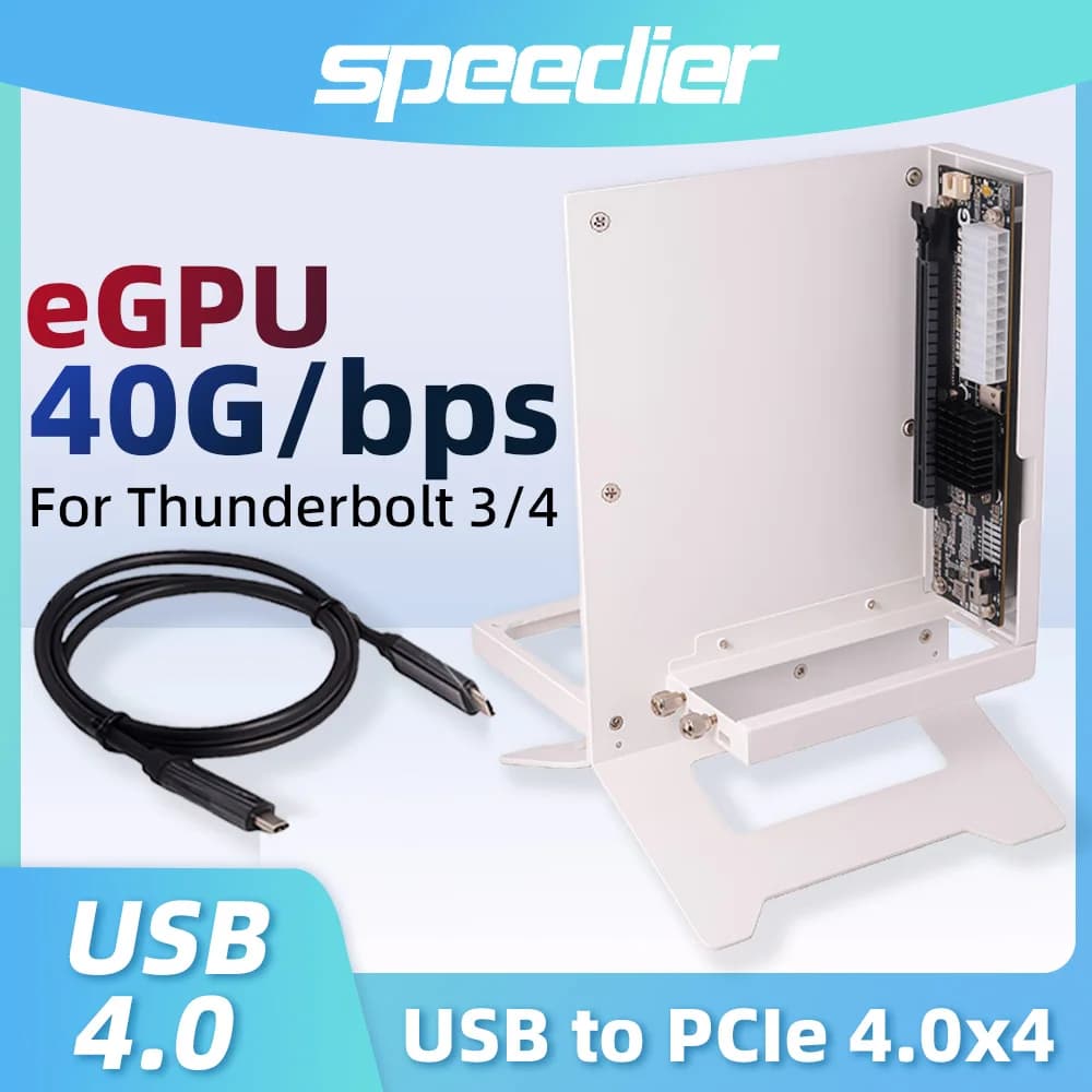 eGPU UT4G BK7 BK8 Stazione dock GPU esterna per Thunderbolt 4 3 USB 4 a PCIe 4.0 X16 Adattatore NUC ITX STX Notebook Supporto per laptop