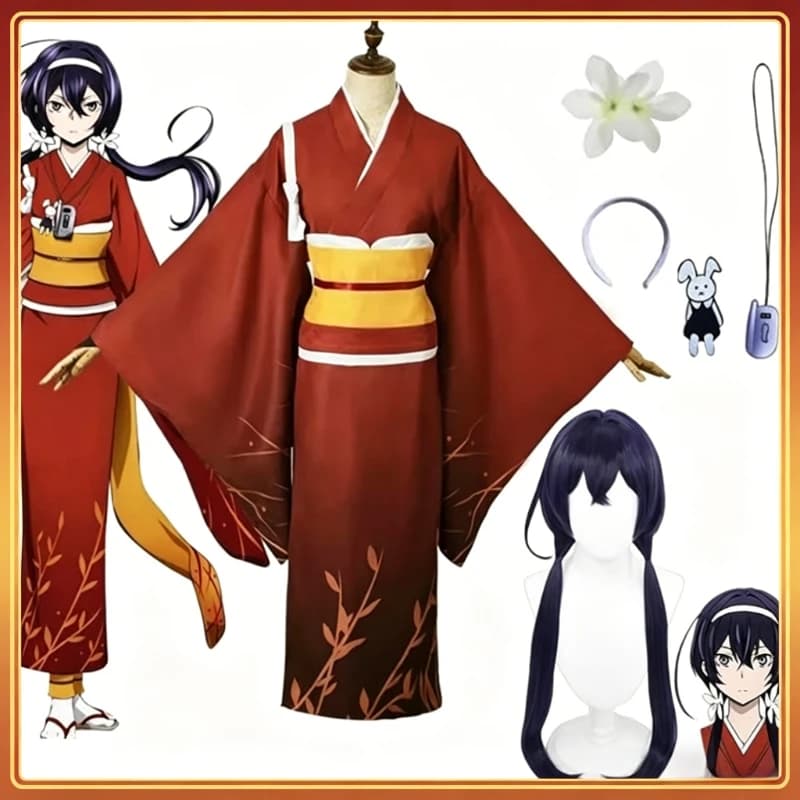 Costume cosplay Anime Izumi Kyouka, abito per gioco di ruolo, kimono, set completo, abiti per feste di Halloween, abbigliamento da donna per Comic Con e Carnevale