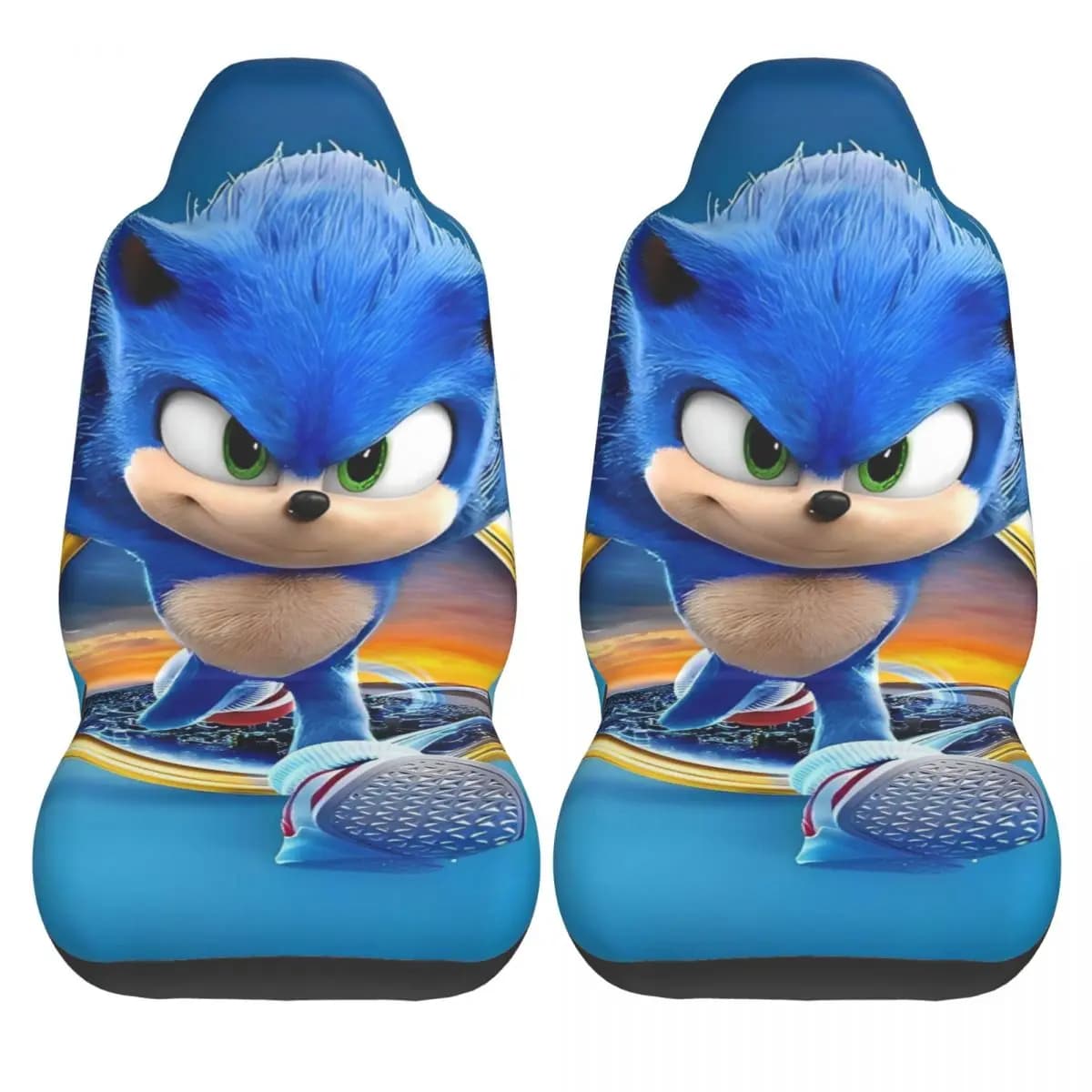 Sonices The H-Hedgehogs Car Seat Covers Polyester Summer Car Seat Covers 2 pcs Fashionable Seat Covers