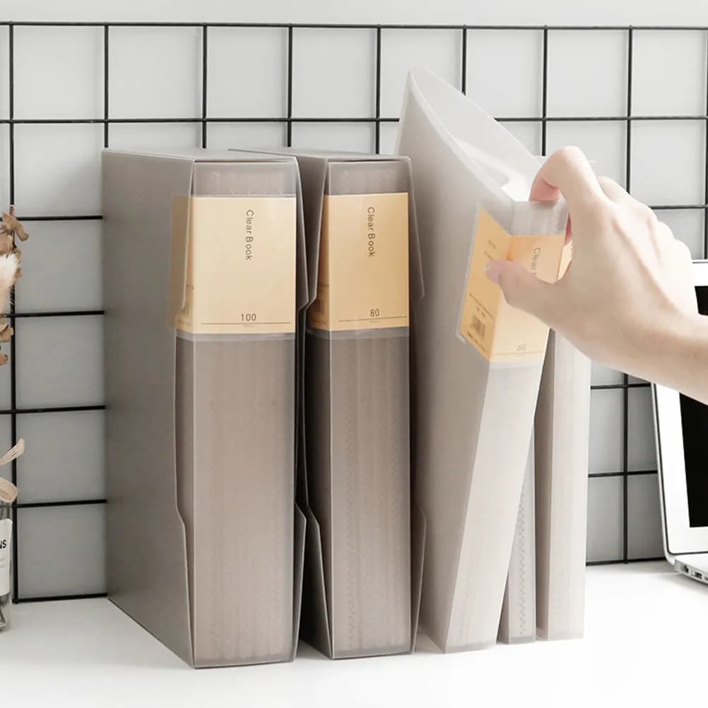 1 cartella portadocumenti A4 in PP premium, trasparente e robusta, per documenti A4, fogli di test, ufficio, scuola, catering